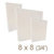 Zutter - 8 x 8 Cover All - Three Quarter Inch Bamboo Spine - White