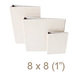 Zutter - 8 x 8 Cover All - One Inch Flat Spine - White