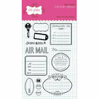 Pink Paislee - Office Lingo Collection - Clear Stamps - Office Lingo, CLEARANCE