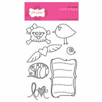 Pink Paislee - Clear Stamps - Love Struck, CLEARANCE