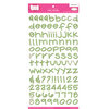 Pink Paislee - Holly Doodle Alphabet Stickers - Green Lace