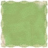 Pink Paislee - Spring Fling Collection - 12x12 Scalloped Paper - Green Lace