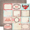 Pink Paislee - Cupid Collection - 12 x 12 Double Sided Paper - Paislee Postcards