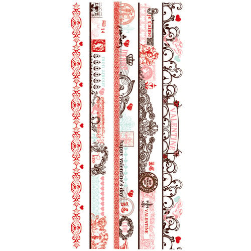 Pink Paislee - Cupid Collection - Clear Stickers - Borderlines