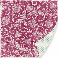 Pink Paislee - Bayberry Cottage Collection - 12 x 12 Double Sided Paper - Gazebo