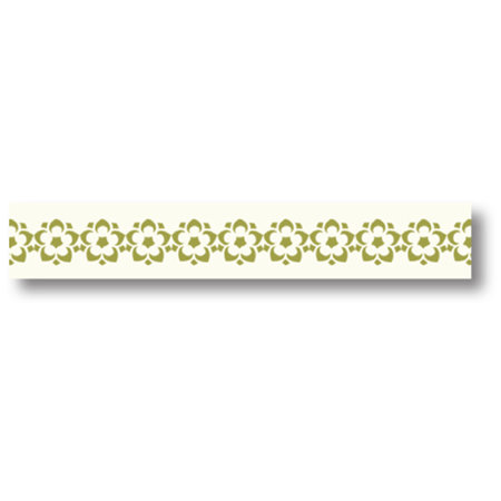 Pink Paislee - Artisan Collection - Paper Tape - Green, CLEARANCE