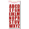 Pink Paislee - Expressions Collection - Chipboard Alphabet Stickers - Weathered Wood - Scarlet