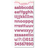 Pink Paislee - Expressions Collection - Cardstock Alphabet Stickers - Ambrose - Bayberry