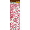 Pink Paislee - Old School Collection - Glittered Cardstock Stickers - Alphabet