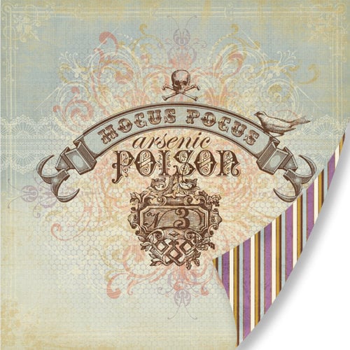 Pink Paislee - Hocus Pocus Collection - 12 x 12 Double Sided Paper - Hocus Pocus