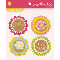 Pink Paislee - Sweetness Collection - Felt Embellishments - DooDads