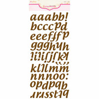 Pink Paislee - Expressions - Foam Stickers - Cushies - Alphabet - Cocoa
