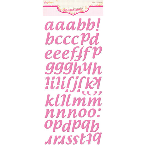 Pink Paislee - Expressions - Foam Stickers - Cushies - Alphabet - Passionfruit