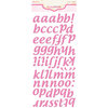 Pink Paislee - Expressions - Foam Stickers - Cushies - Alphabet - Passionfruit