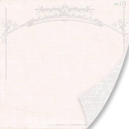 Pink Paislee - House of Three - Parisian Anthology Collection - 12 x 12 Double Sided Paper - Architectural Arch