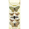 Pink Paislee - Butterfly Garden Collection - Clear Pops - 3 Dimensional Stickers with Glitter Accents, CLEARANCE