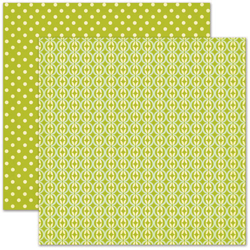 Pink Paislee - Hometown Summer Collection - 12 x 12 Double Sided Paper - Green Acres