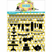 Pink Paislee - House of Three - Soiree Collection - Clear Acrylic Stamp Set