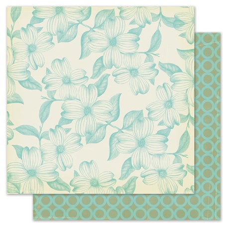 Pink Paislee - Nantucket Collection - 12 x 12 Double Sided Paper - Clam Chowder
