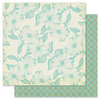 Pink Paislee - Nantucket Collection - 12 x 12 Double Sided Paper - Clam Chowder