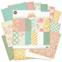 Pink Paislee - Nantucket Collection - 12 x 12 Paper Pack