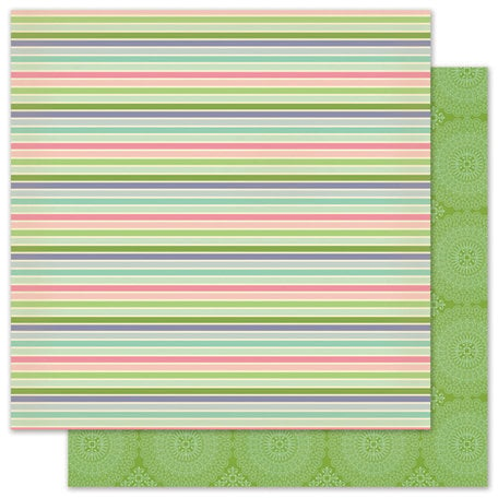 Pink Paislee - Vintage Vogue Collection - 12 x 12 Double Sided Paper - Taffeta