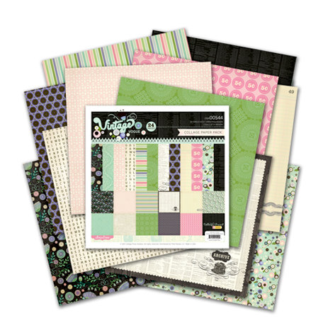 Pink Paislee - Vintage Vogue Collection - 6 x 6 Petite Paper Pack