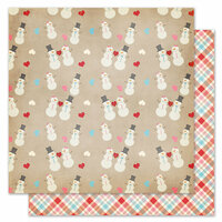 Pink Paislee - Snow Day Collection - Christmas - 12 x 12 Double Sided Paper - Frosty
