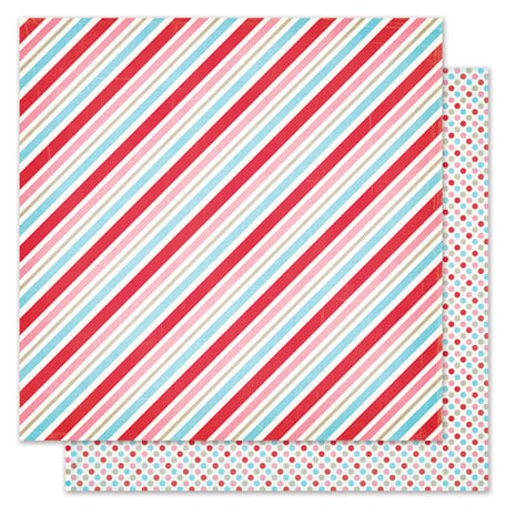 Pink Paislee - Snow Day Collection - Christmas - 12 x 12 Double Sided Paper - Fireside