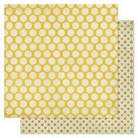 Pink Paislee - Prairie Hills Collection - 12 x 12 Double Sided Paper - Sun Spot