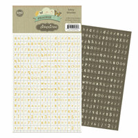Pink Paislee - Prairie Hills Collection - Alphabet Stickers - Bitty Blocks