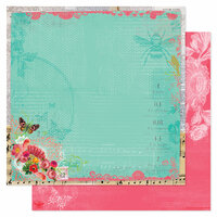 Pink Paislee - Spring Jubilee Collection - 12 x 12 Double Sided Paper - Party