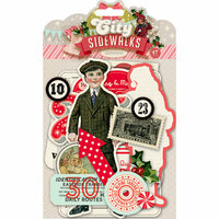 Pink Paislee - City Sidewalks Collection - Christmas - Ephemera Pack