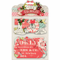 Pink Paislee - City Sidewalks Collection - Christmas - Paper Garland Pieces