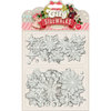 Pink Paislee - City Sidewalks Collection - Christmas - Glitter Chipboard Pieces - Snowflakes