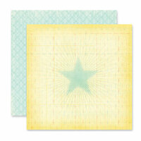 Pink Paislee - Starlight Collection - 12 x 12 Double Sided Paper - Bright