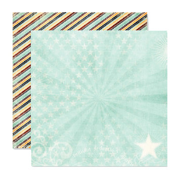 Pink Paislee - Starlight Collection - 12 x 12 Double Sided Paper - Spark, CLEARANCE