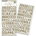 Pink Paislee - Luxe Collection - Glitter Sticker - Alphabet - Copper