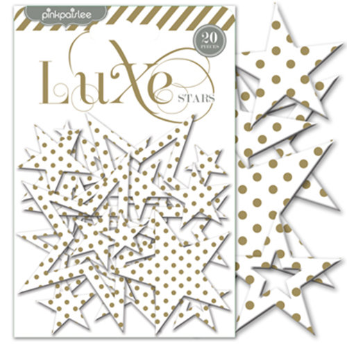 Pink Paislee - Luxe Collection - Foil Chipboard Shapes - Stars