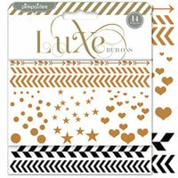 Pink Paislee - Luxe Collection - Foil Rub Ons - Confetti - Copper and Black