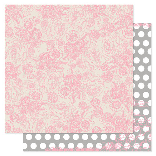 Pink Paislee - Secret Crush Collection - 12 x 12 Double Sided paper - Polka Dance
