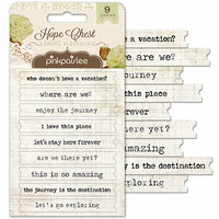Pink Paislee - Hope Chest Collection - Cardstock Stickers - Labels