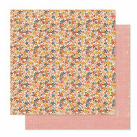 Pink Paislee - Cottage Farms Collection - 12 x 12 Double Sided Paper - Bushel
