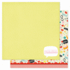 Pink Paislee - Hey Kid Collection - 12 x 12 Double Sided Paper - Hopscotch