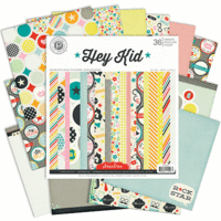 Pink Paislee - Hey Kid Collection - 6 x 6 Paper Pad