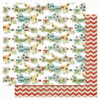 Pink Paislee - Snow Village Collection - Christmas - 12 x 12 Double Sided Paper - Fruitcake