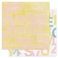 Pink Paislee - Color Wash Collection - 12 x 12 Double Sided Paper - Color Wheel