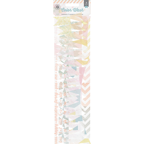 Pink Paislee - Color Wash Collection - Vellum Borders - Banners