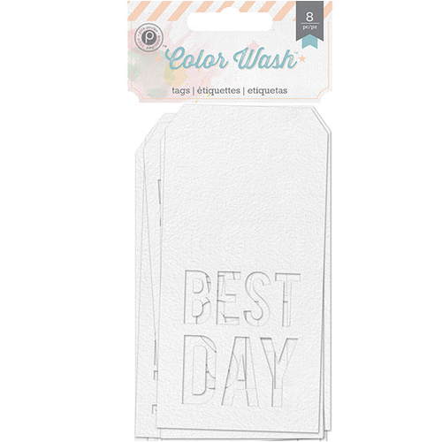 Pink Paislee - Color Wash Collection - Watercolor Tags
