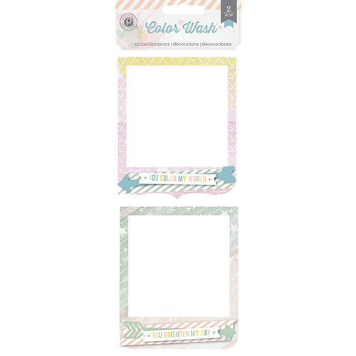 Pink Paislee - Color Wash Collection - Layered Cardstock Frames